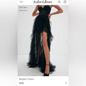 For loves and lemons bustier gown